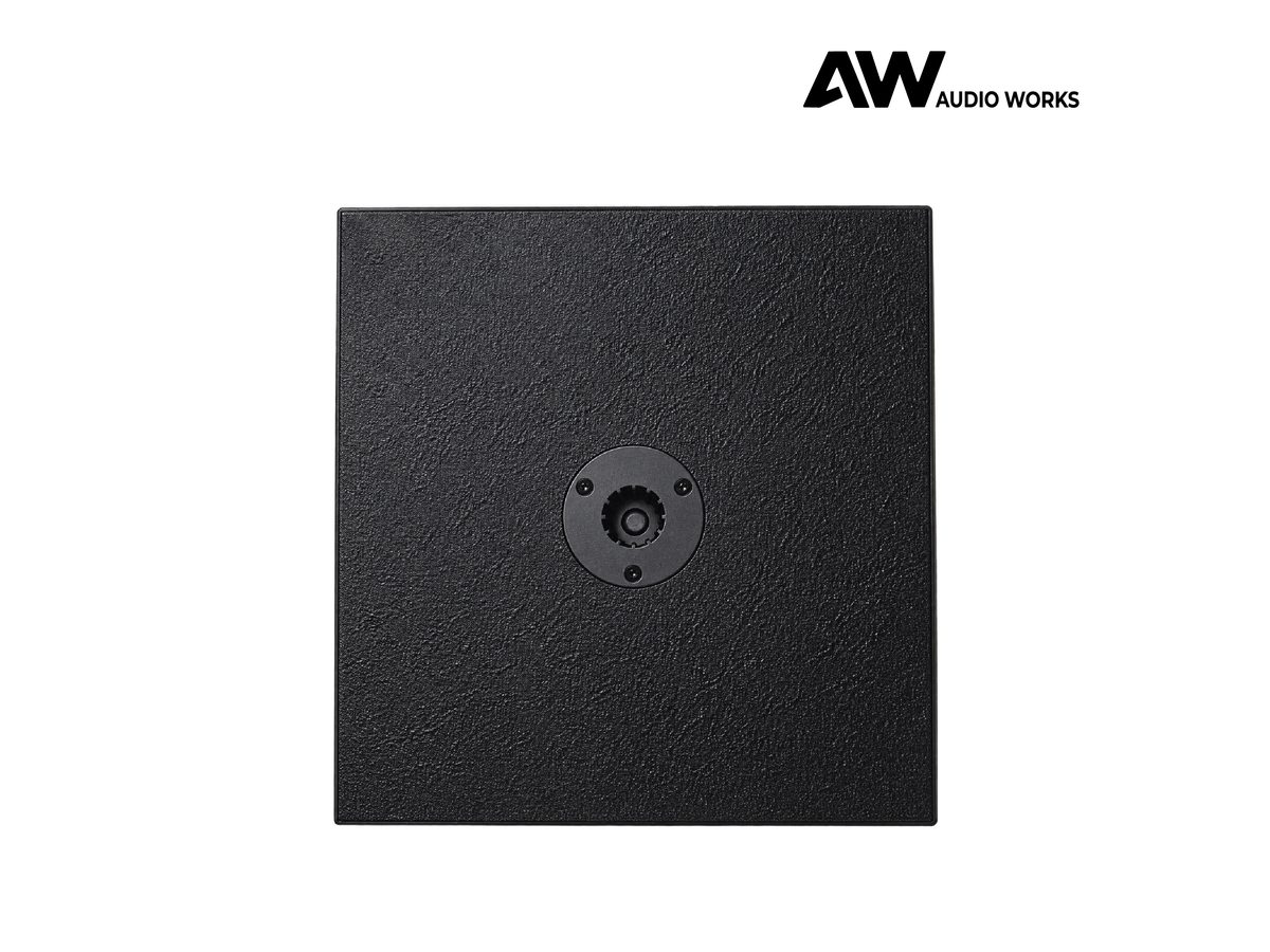 Audio Works AAS-350 top panel with the speaker pole-mount socket