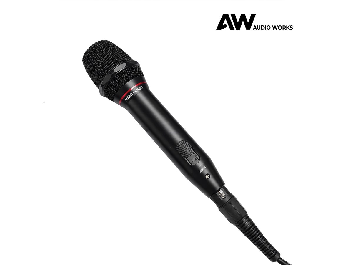 Audio Works AOM-3 microphone, angled view