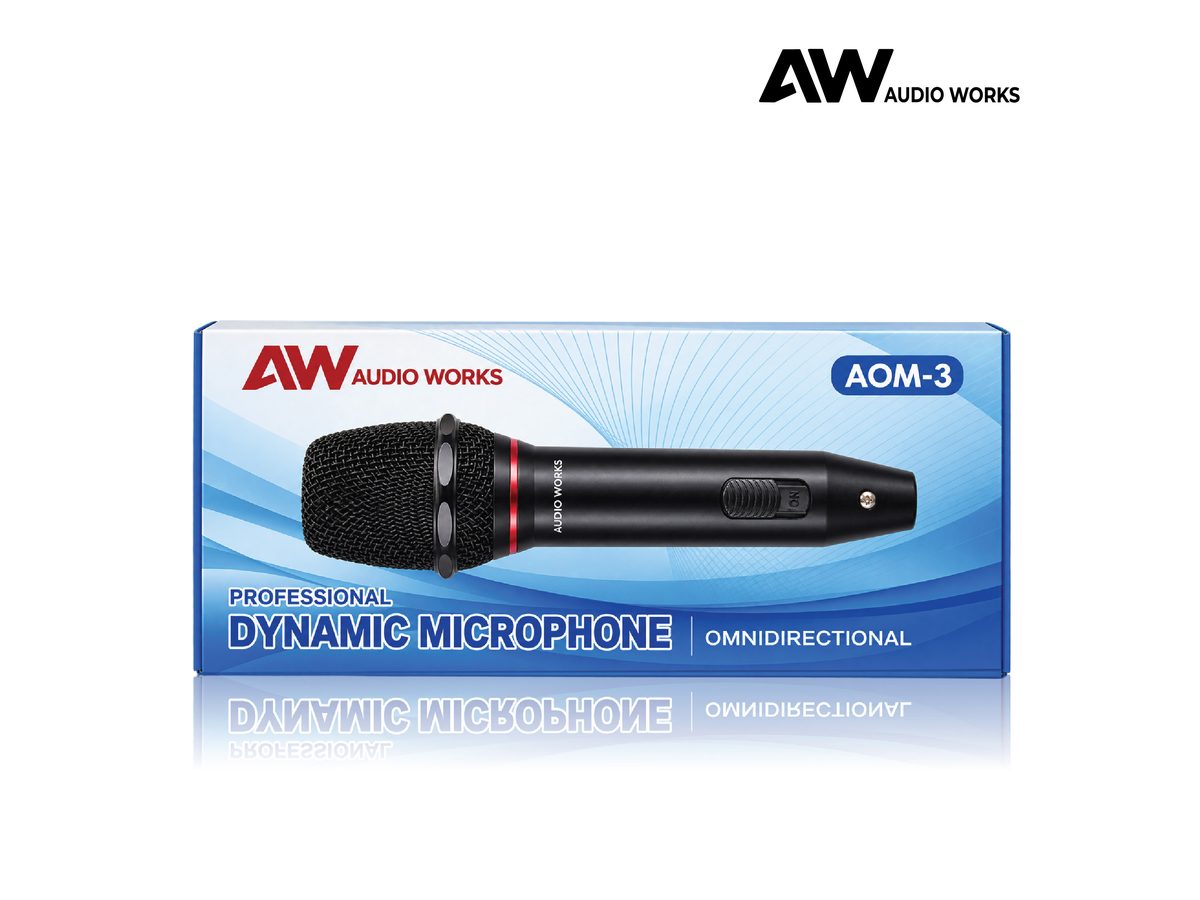 Audio Works AOM-3 retail box, front