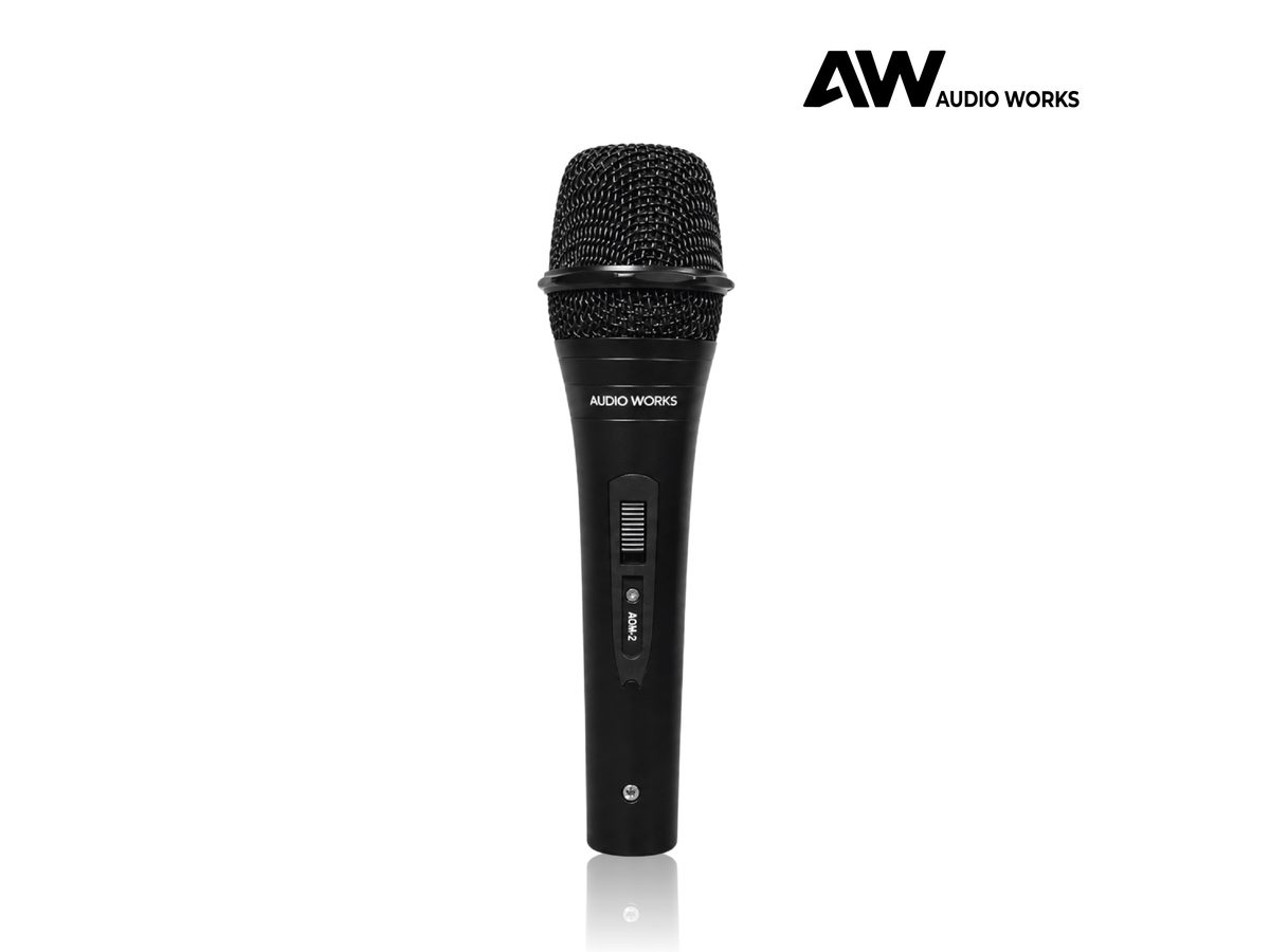 Audio Works AUM-1 dynamic microphone, front view