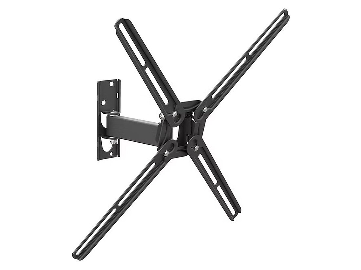 Barkan BM331T tilt TV wall mount, side profile showing tilt range