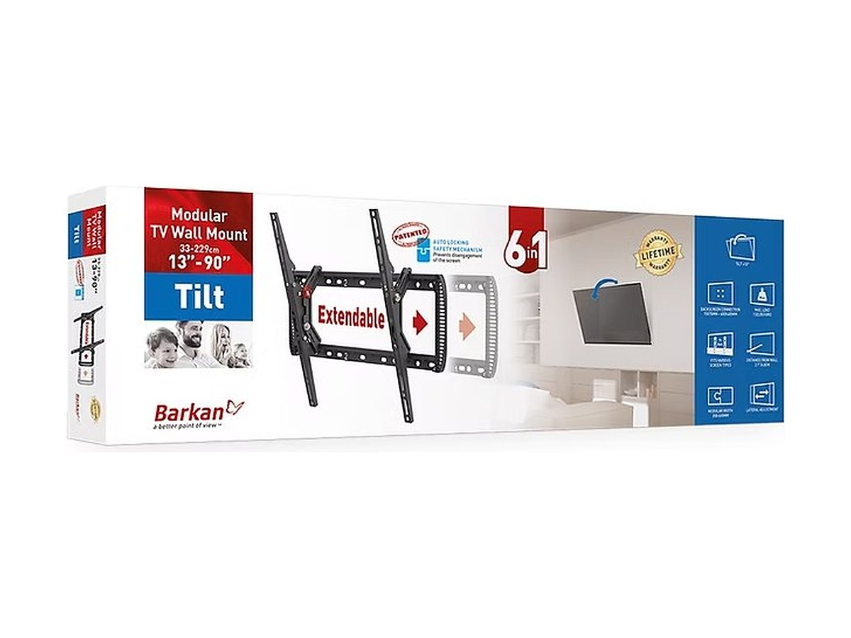Barkan BM410T Tilt Adjustable-Width TV Wall Mount, view 4