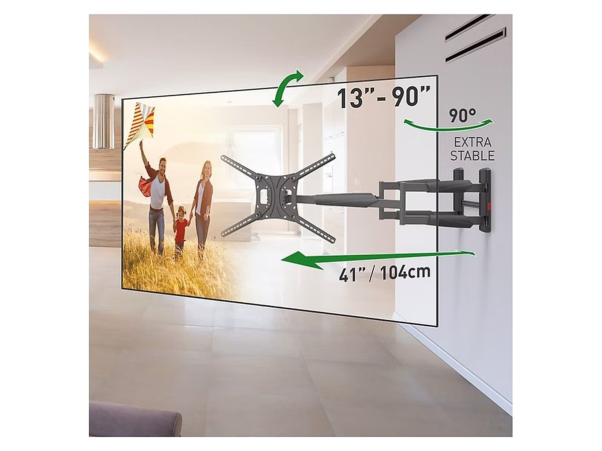Barkan BM466XP Full Motion Extra Long TV Wall Mount
