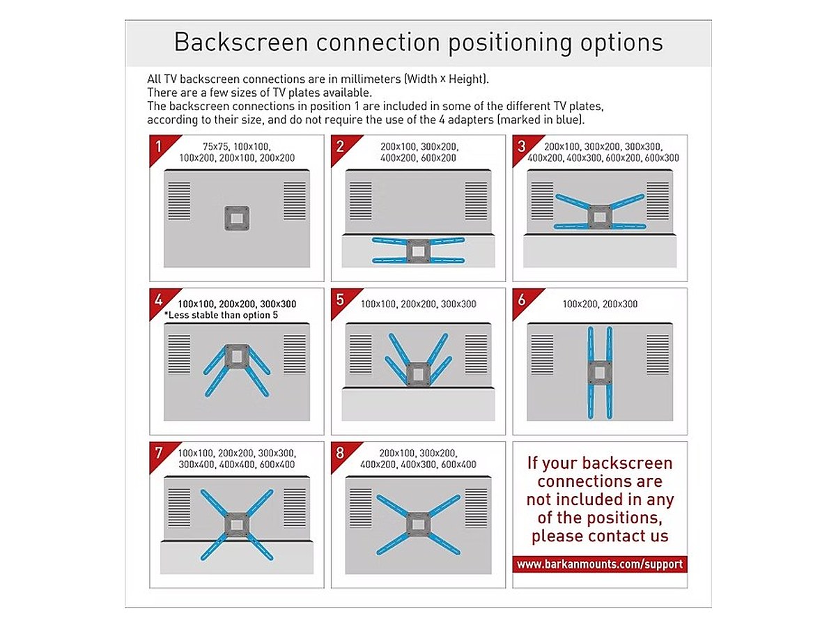 Barkan E202+ Fixed TV Wall Mount, view 9