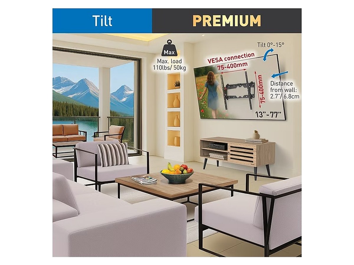 Barkan E310+ Tilt TV Wall Mount