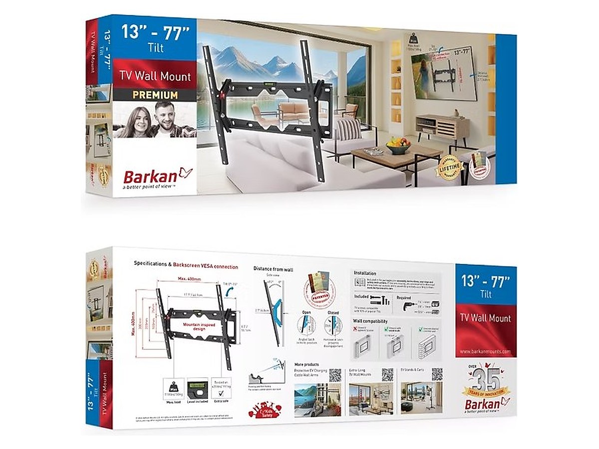 Barkan E310+ Tilt TV Wall Mount, view 7