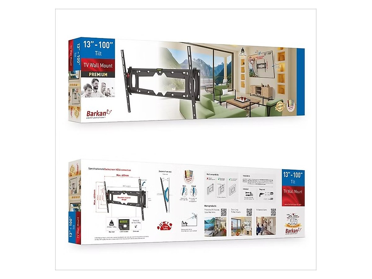 Barkan E410+ Tilt TV Wall Mount, view 7