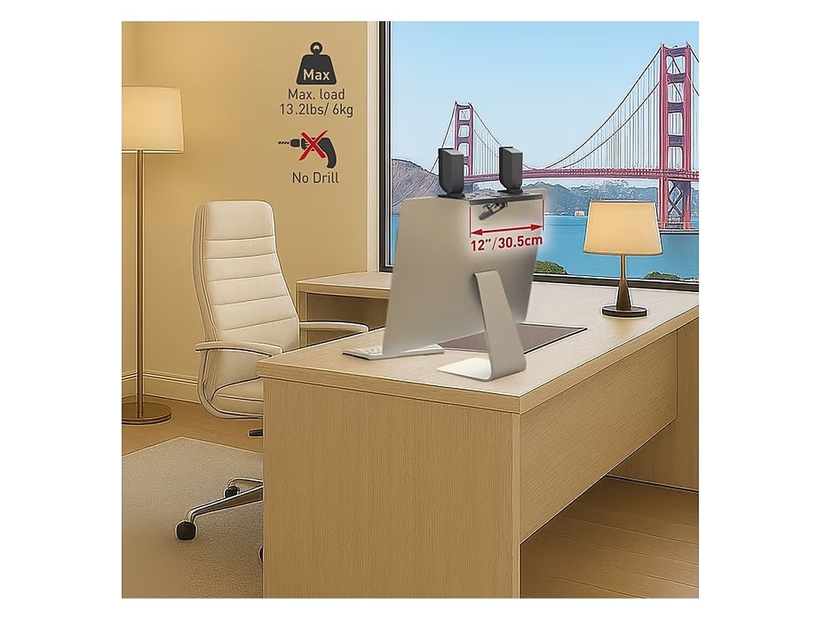 Barkan E812 TV & Monitor Top Shelf, view 2