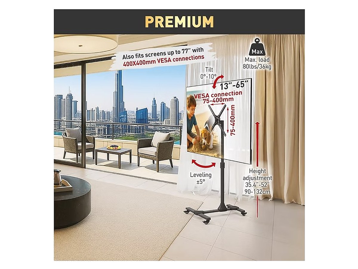 Barkan SW310H Mobile TV Cart