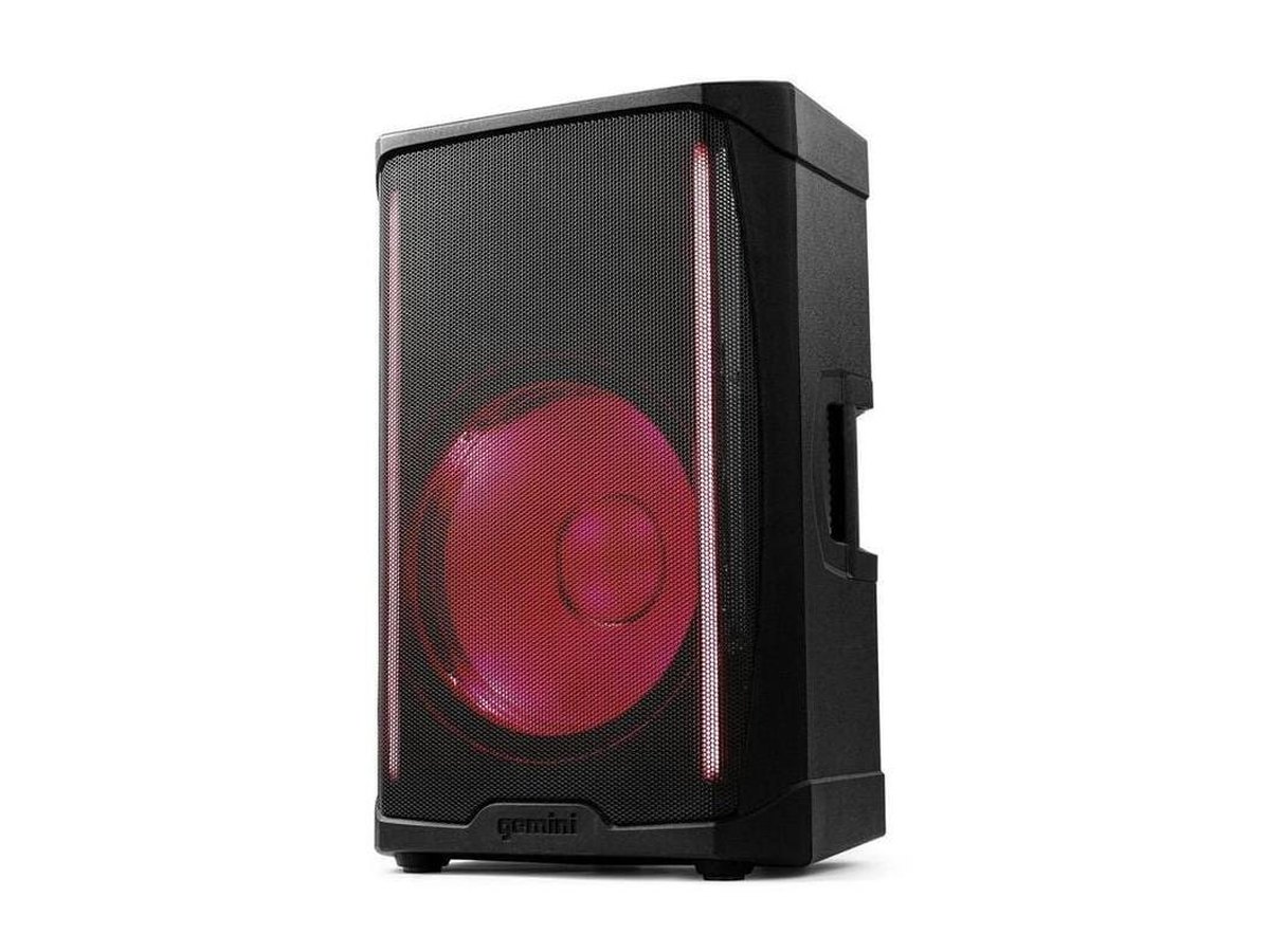 Gemini Sound GD-L115BT Powered PA Speaker with LED Lighting