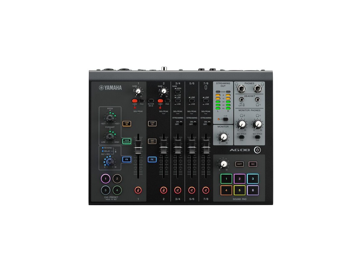 Yamaha AG08 Live Streaming Mixer (Black)
