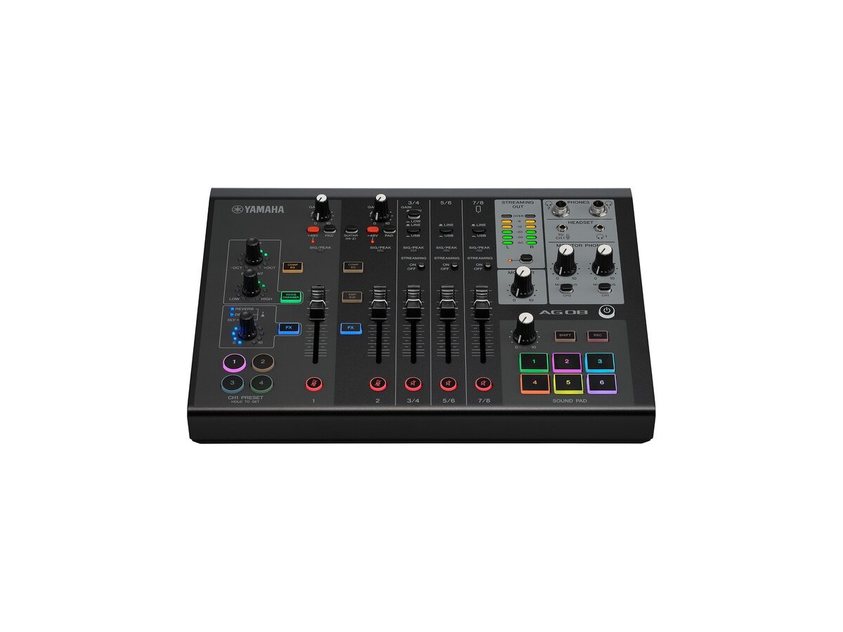 Yamaha AG08 Live Streaming Mixer (Black)