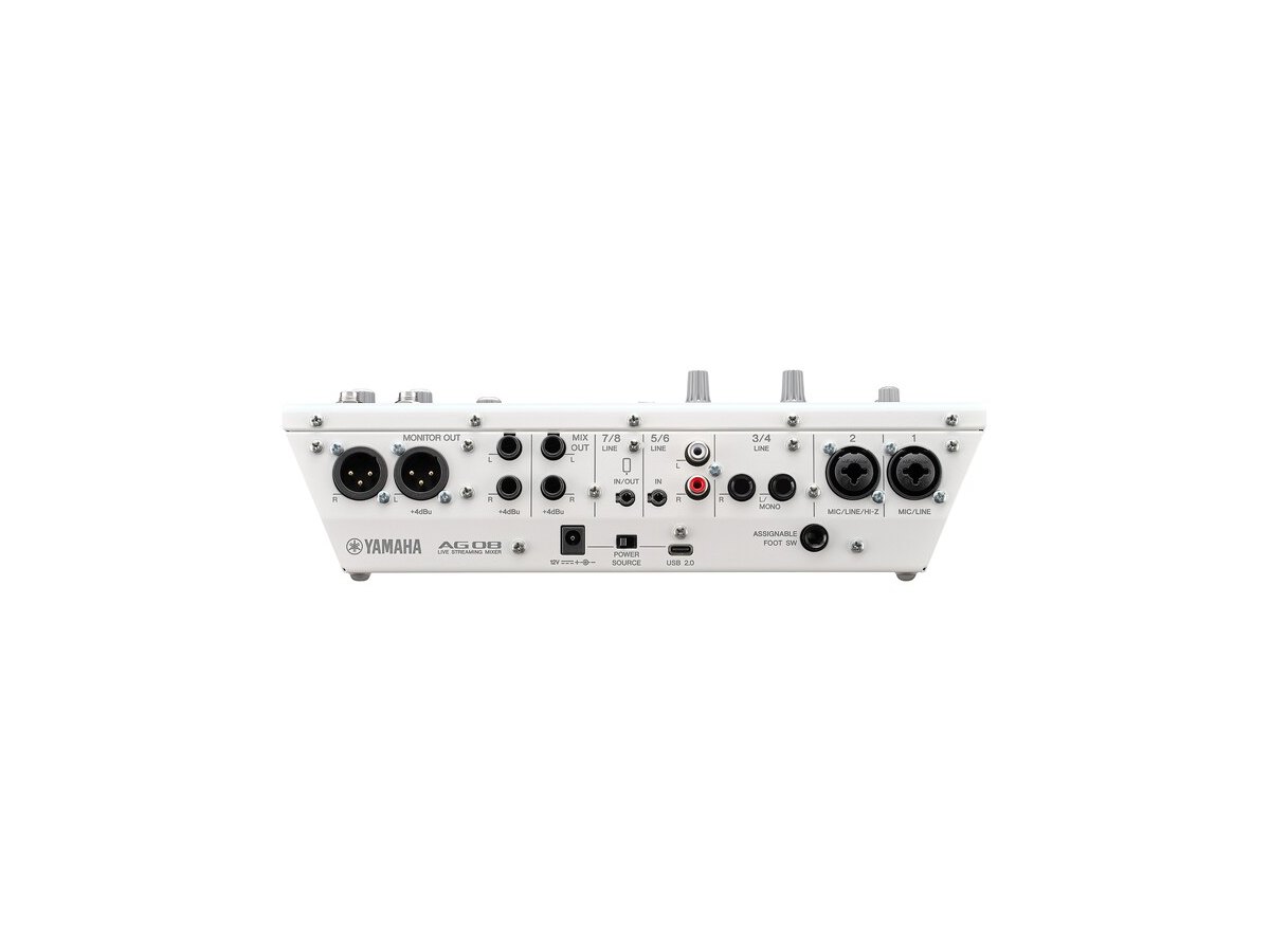 Yamaha AG08 Live Streaming Mixer (White)